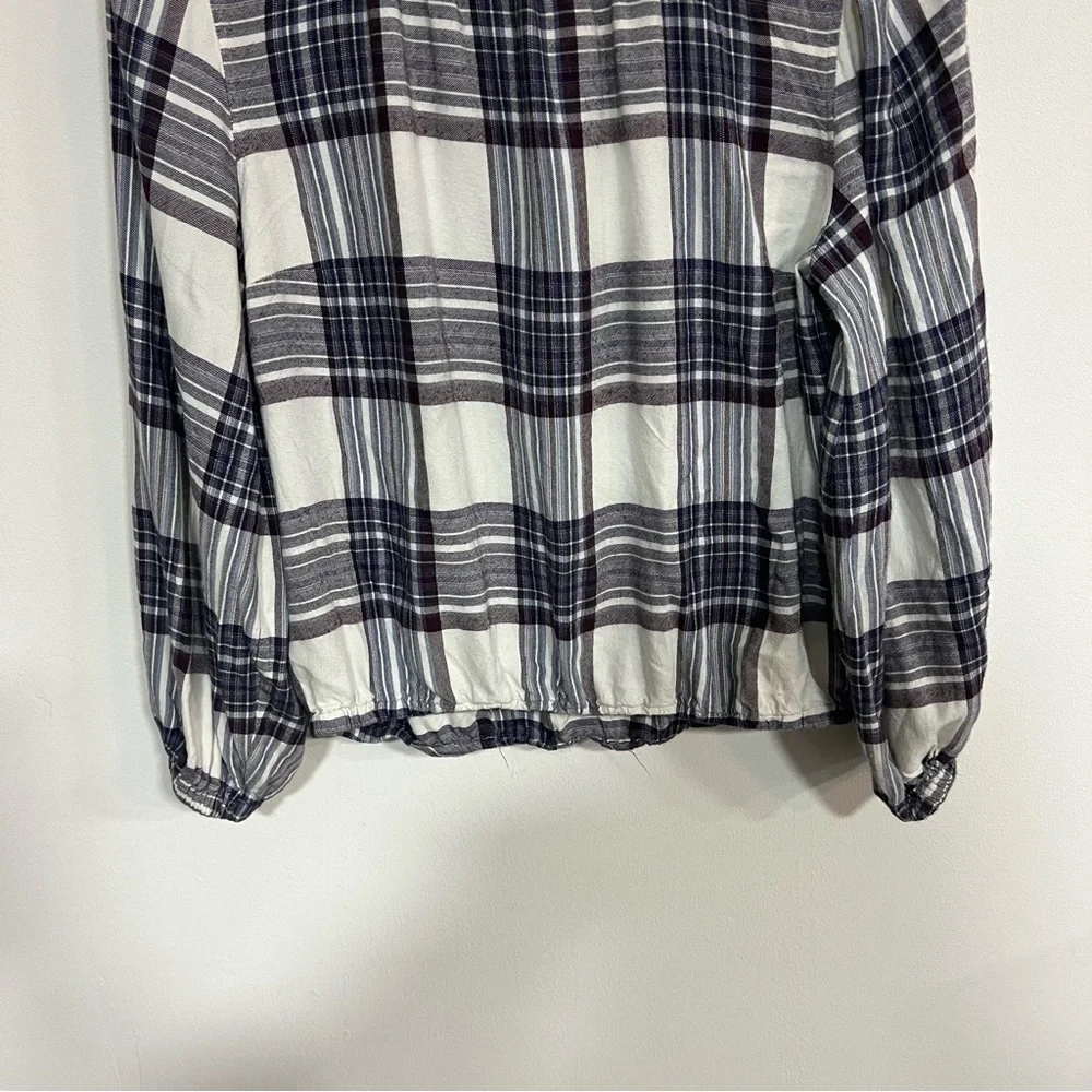 Cloth & Stone x Anthropologie Glacier Plaid Flannel Blouse